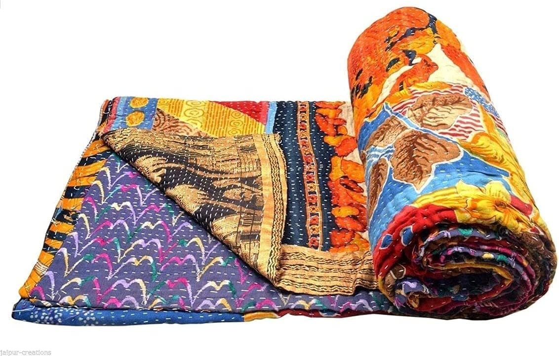 Wholesale Mix lot Kantha Quilts Reversible Vintage Indian Kantha