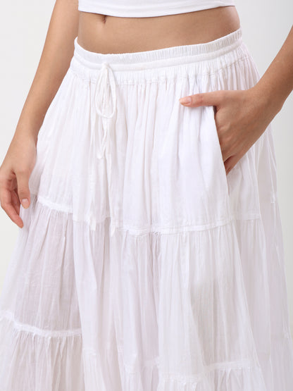 Casual Daily Wear Cotton Skirt for Women's/Girls