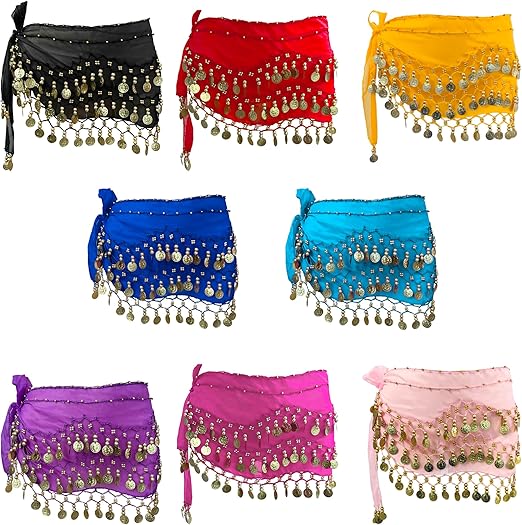 Belly Dance Hip Scarf, Women's mix Assorted  50 PC