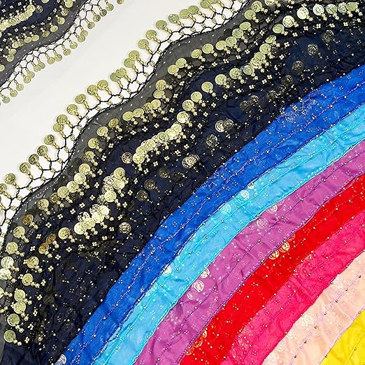 Belly Dance Hip Scarf, Women's mix Assorted  50 PC