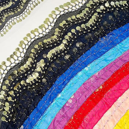 Belly Dance Hip Scarf, Women's mix Assorted