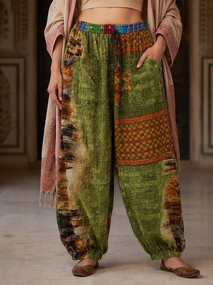 Women's Kantha Cotton Harem Pants – Wholesale Random Assorted Lot
