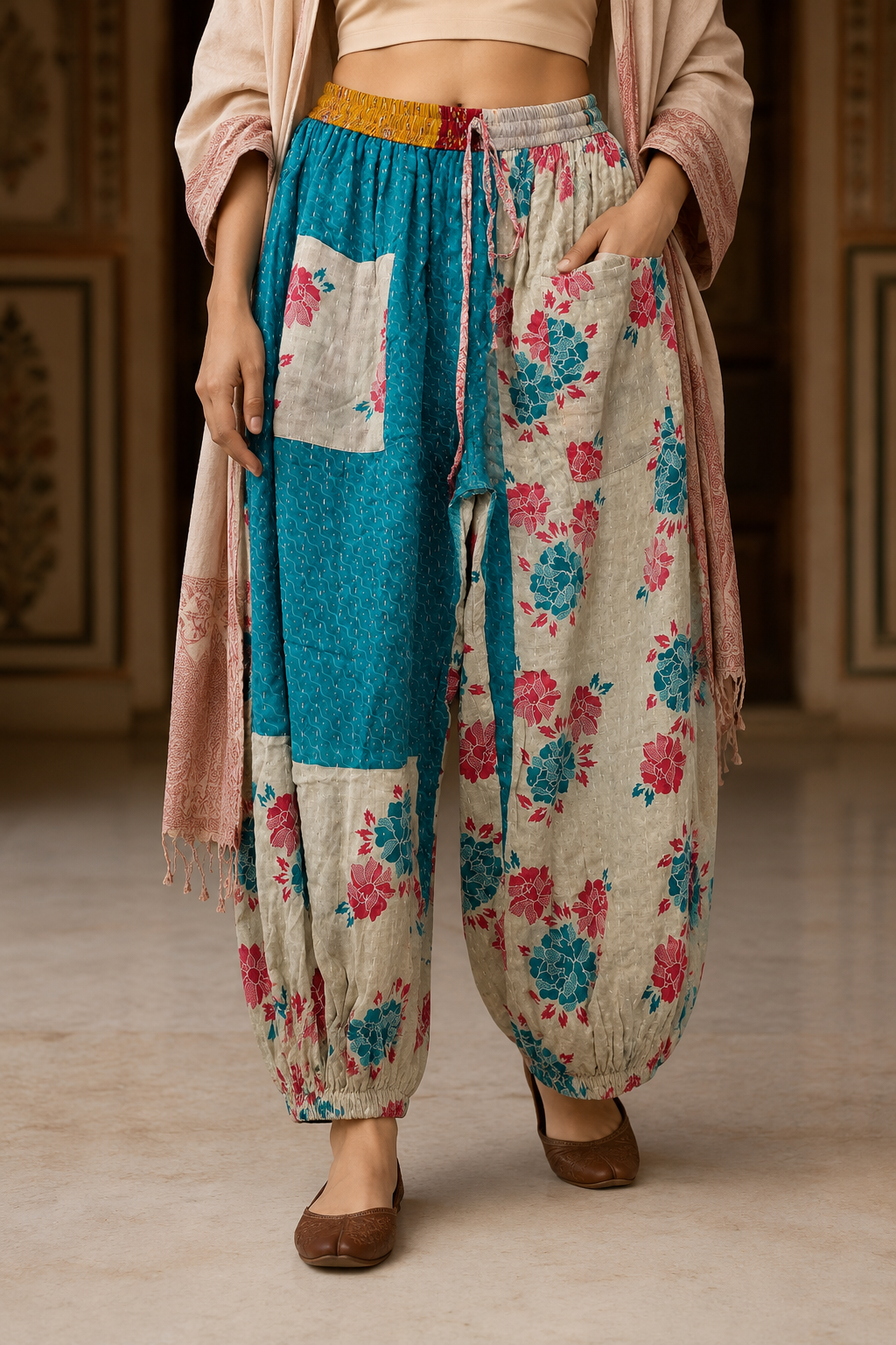 Women's Kantha Cotton Harem Pants – Wholesale Random Assorted Lot